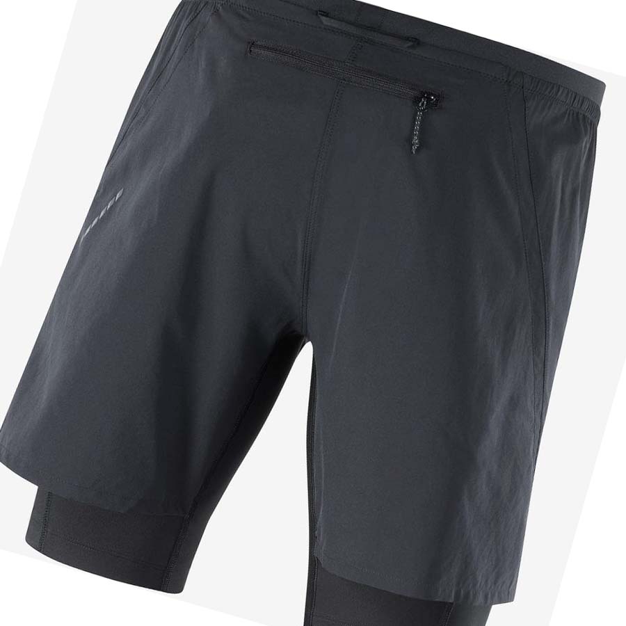 Bermudas Salomon CROSS TWINSKIN Hombre Negros | MX 3152SGL